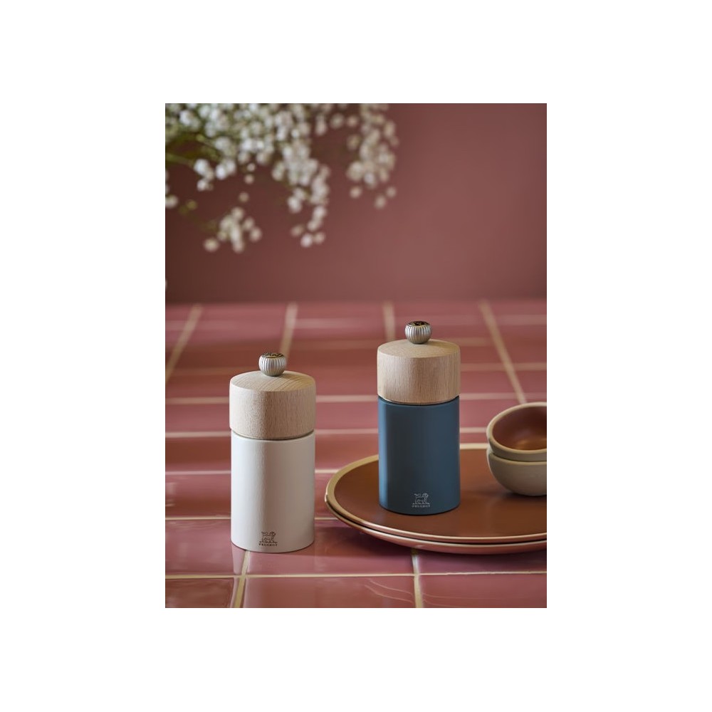 Moulin à poivre manuel Boréal 12cm - Bleu céleste - Peugeot Saveurs