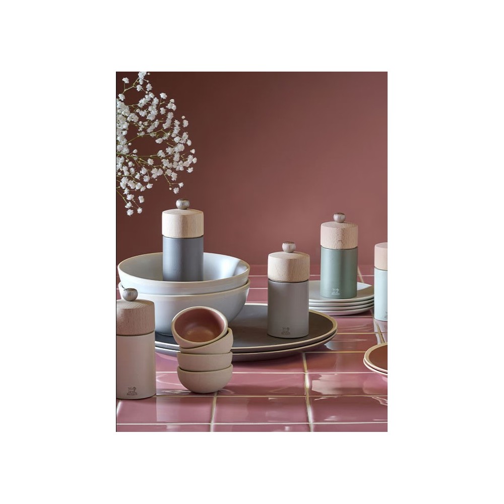 Moulin à sel manuel Boréal 12cm - Rose pétale  - Peugeot Saveurs