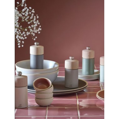 Moulin à sel manuel Boréal 12cm - Rose pétale  - Peugeot Saveurs