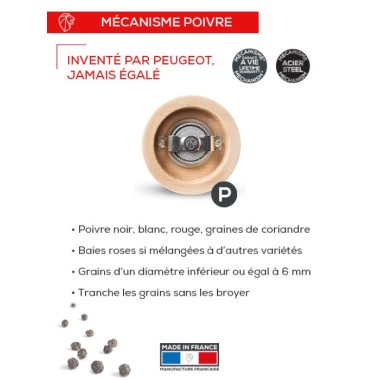 Moulin à poivre manuel Boréal – Noisette , 21 cm
