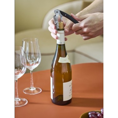 Malbec Noyer et inox– Tire-bouchon sommelier à double levier - Peugeot Saveurs