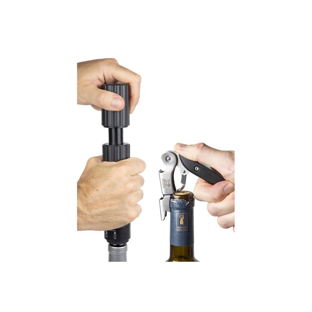 Pop’n Preserve – Coffret tire-bouchon sommelier & pompe double fonction - Peugeot Saveurs