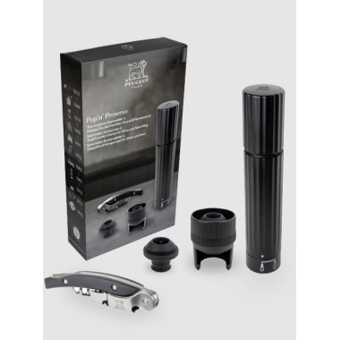 Pop’n Preserve – Coffret tire-bouchon sommelier & pompe double fonction - Peugeot Saveurs
