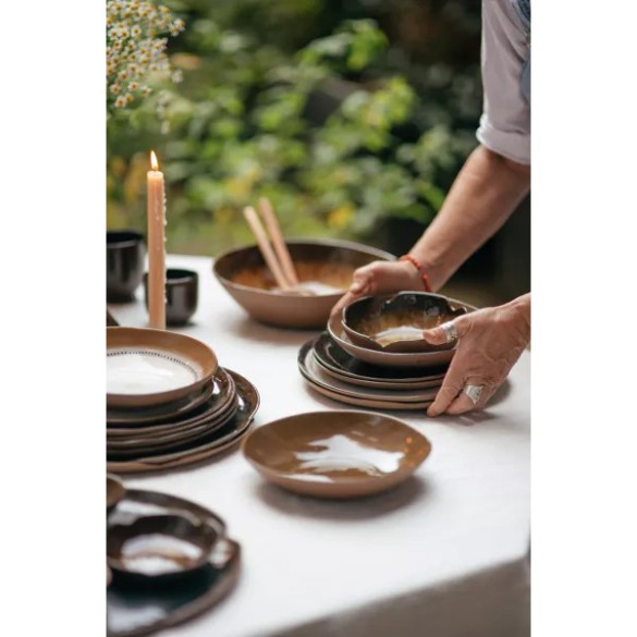 Cycle- Bol à pâtes- Grès Dia 21x H5.5cm