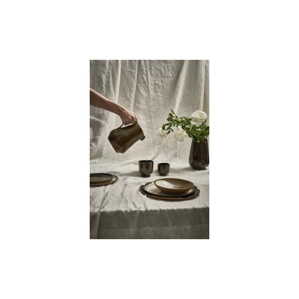 Cycle- Assiette à dessert- Grès Dia 22x H2cm