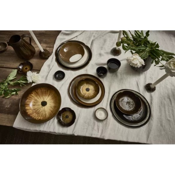 Cycle- Assiette à dessert- Grès Dia 22x H2cm