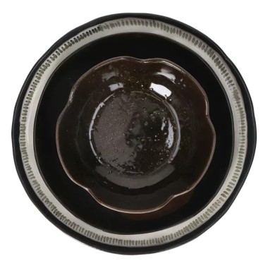 Cycle- Assiette à dessert- Grès Dia 22x H2cm