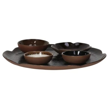 Cycle- Assiette de présentation- Grès Dia 31x H2.1 cm