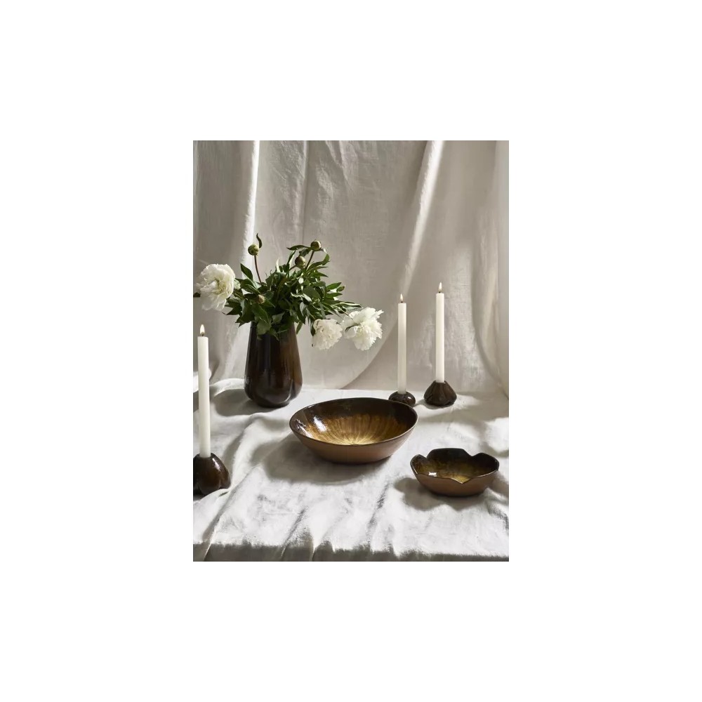 Cycle- Bol de présentation- Grès Dia 26x H5.5cm