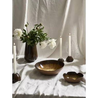 Cycle- Bol de présentation- Grès Dia 26x H5.5cm