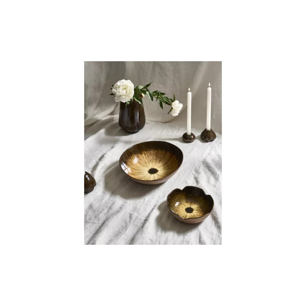 Cycle- Bol de présentation- Grès Dia 26x H5.5cm