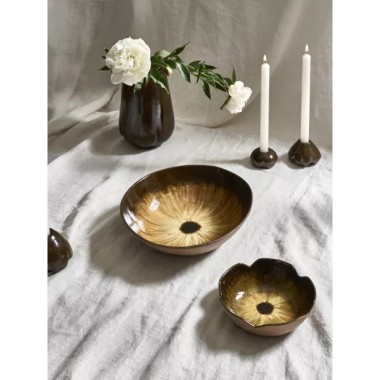 Cycle- Bol de présentation- Grès Dia 26x H5.5cm