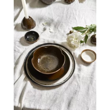 Cycle- Assiette plate- Grès Dia 27x H1.8cm