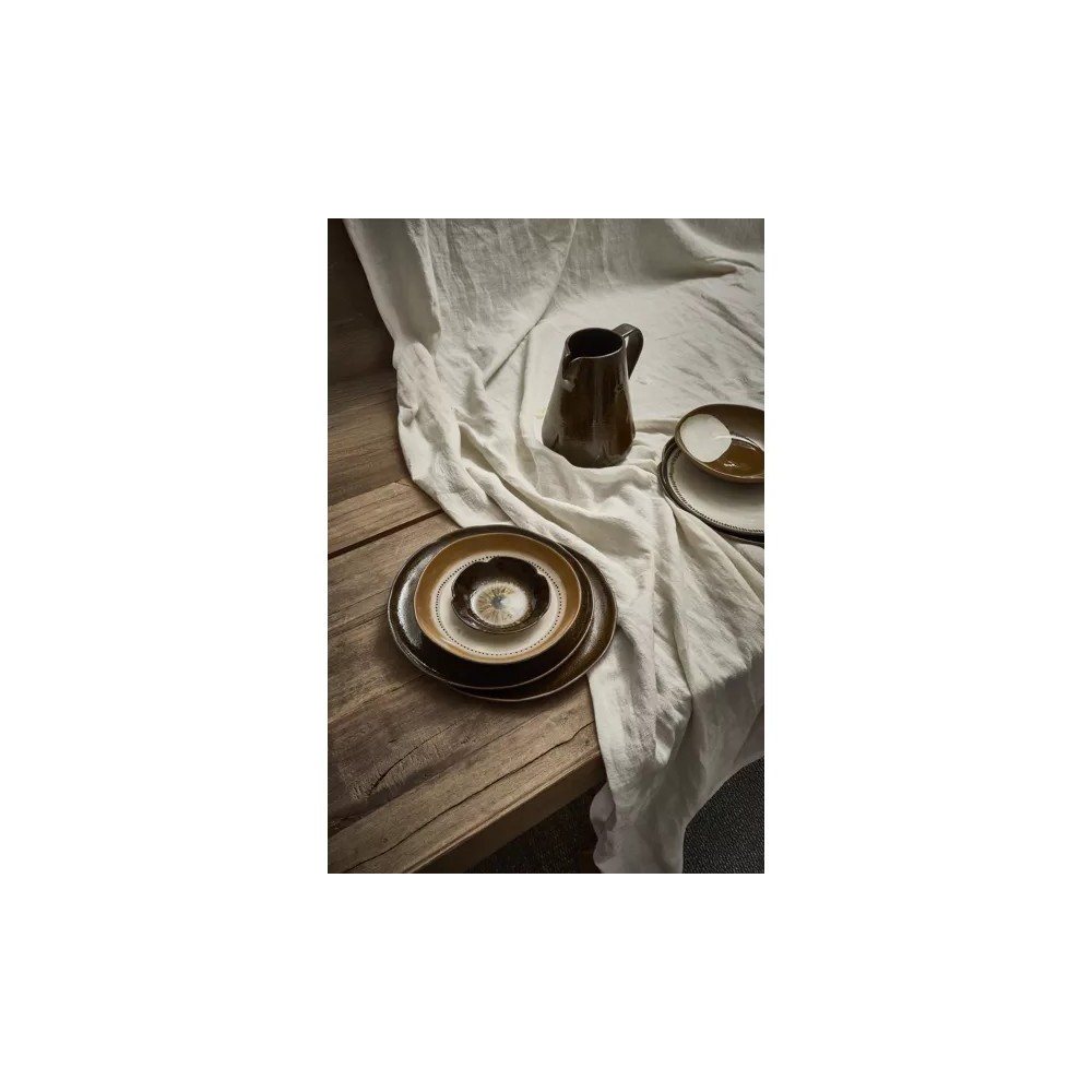 Cycle- Assiette à dessert- Grès Dia 21x H2cm