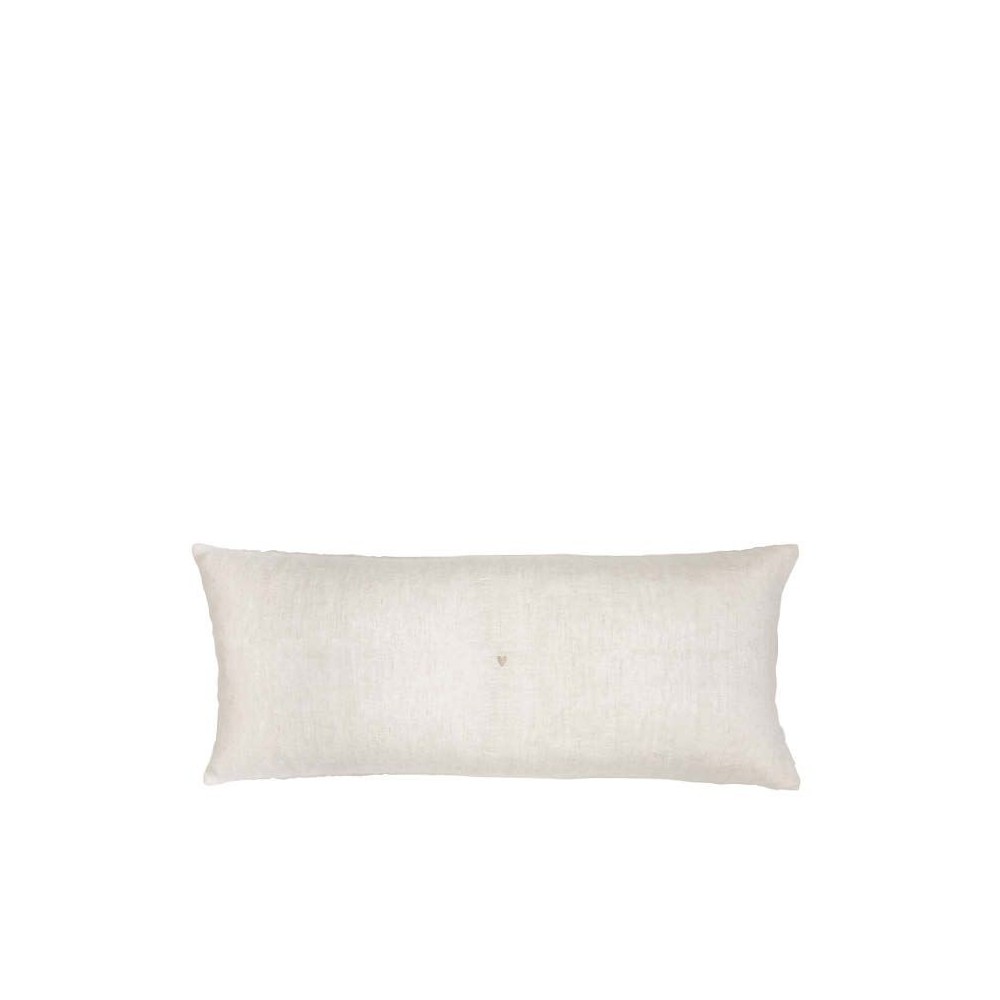Coussin beige avec un cœur  (40x90 cm)