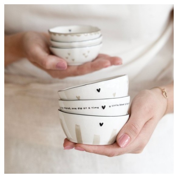 Mini bol bord dentelle en beige - BASTION COLLECTION