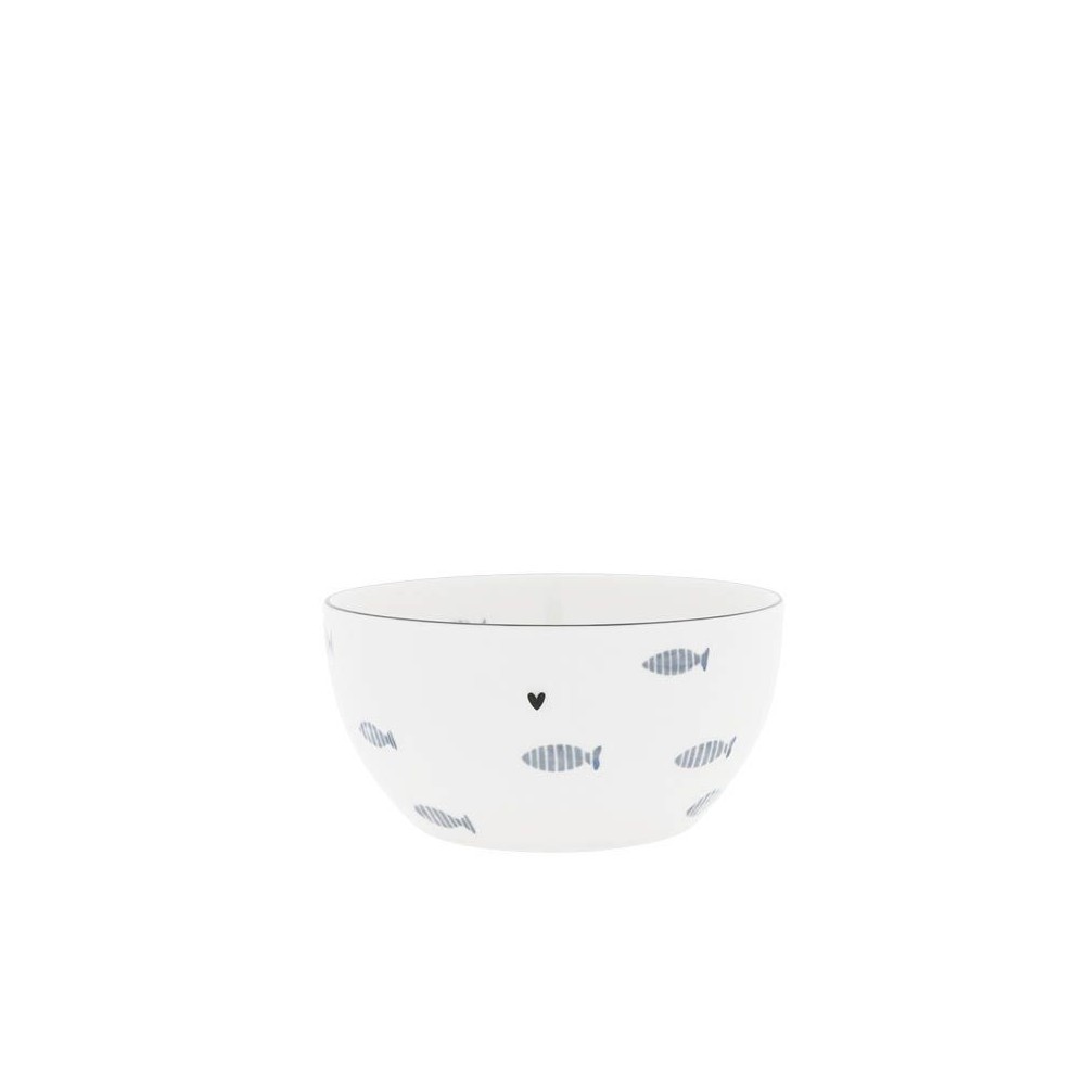 Bol avec des poissons bleus (14x7cm)  - BASTION COLLECTION