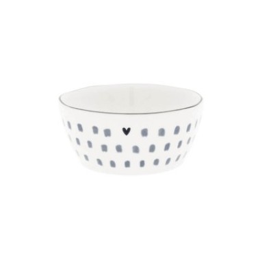 Mini bol avec des pois bleus  (9.5x4cm) - BASTION COLLECTION