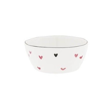 Mini bol avec des cœurs roses (9.5x4cm) - BASTION COLLECTION