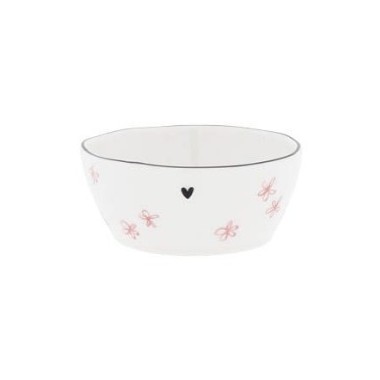 Mini bol avec des fleurs roses (9.5x4cm) - BASTION COLLECTION