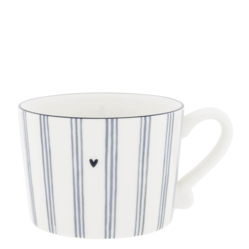 Tasse avec de légère lignes bleues Iris Blue - Bastion Collection