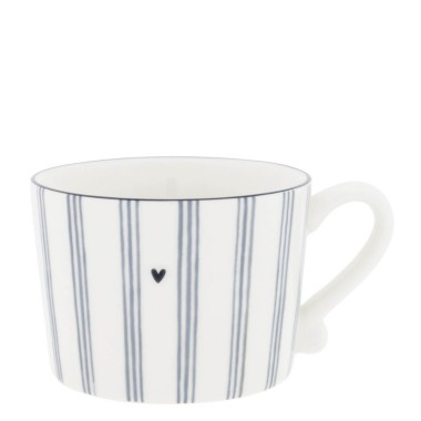 Tasse avec de légère lignes bleues Iris Blue - Bastion Collection