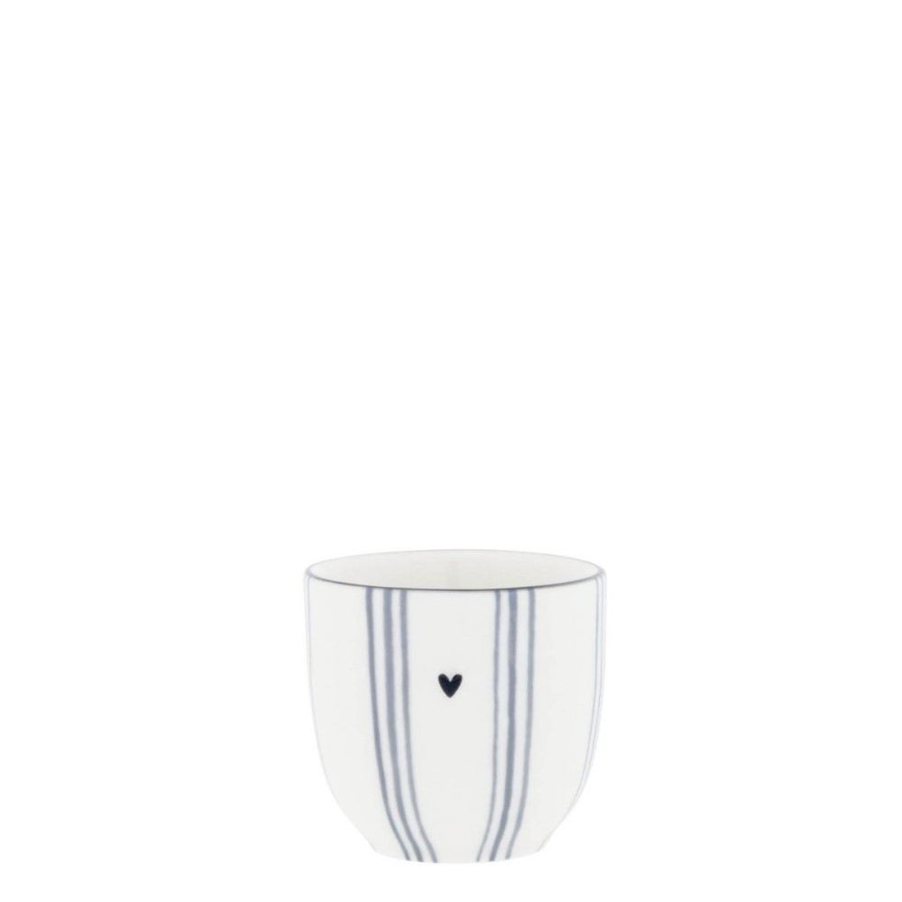 Coquetier ligné en Iris Blue ( 5x5cm) - Bastion Collection