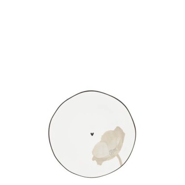 Petite assiette avec une fleur (13cm) - Bastion Collection