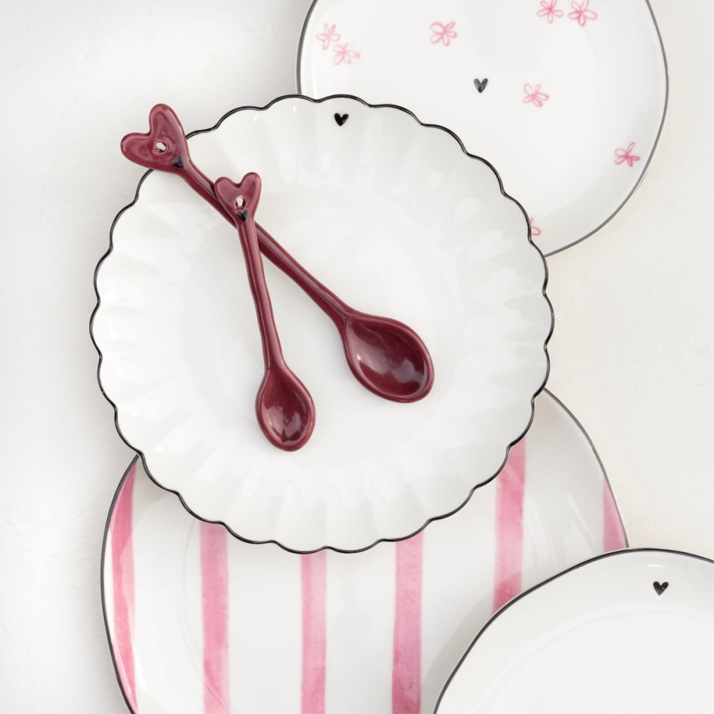 Cuillères à café rose (14cm)  -  Bastion Collection