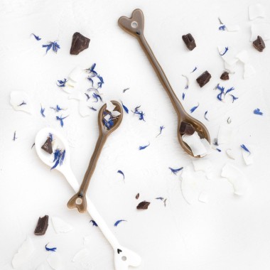 Cuillère à café blanche  (14cm) - Bastion Collection