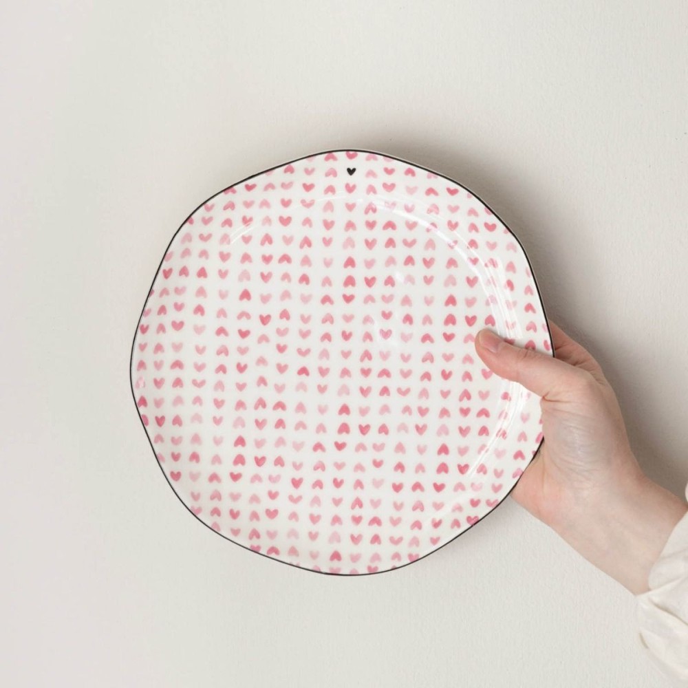 Assiette petit-déjeuner rose  -  Bastion Collection