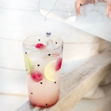 Verre Bastion Collection – Tumbler L "Hearts All Over" (450 ml)