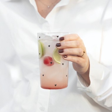 Verre Bastion Collection – Tumbler L "Hearts All Over" (450 ml)