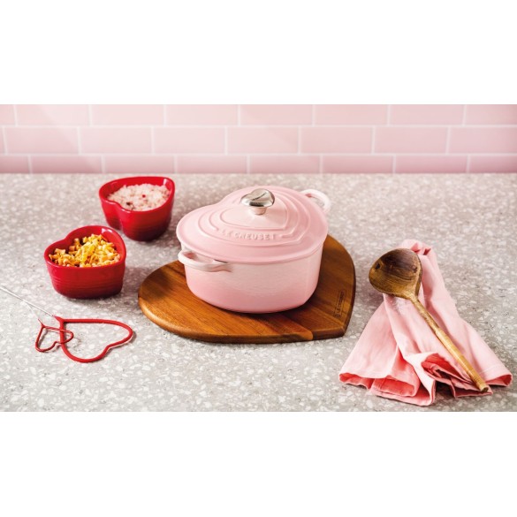 Cocotte en cœur - Shell Pink, 20cm 1,9l -  Le Creuset