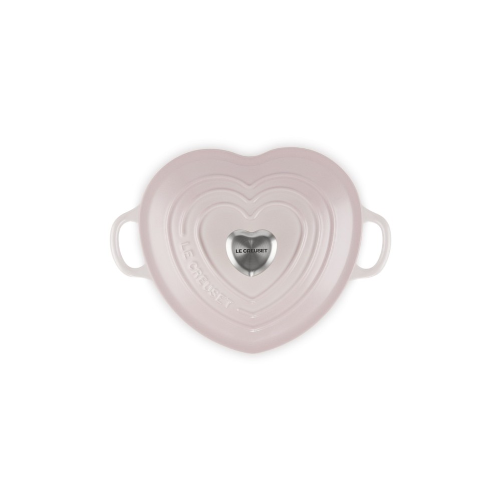 Cocotte en cœur - Shell Pink, 20cm 1,9l -  Le Creuset