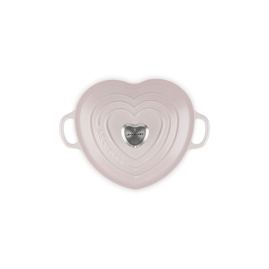 Cocotte en cœur - Shell Pink, 20cm 1,9l -  Le Creuset