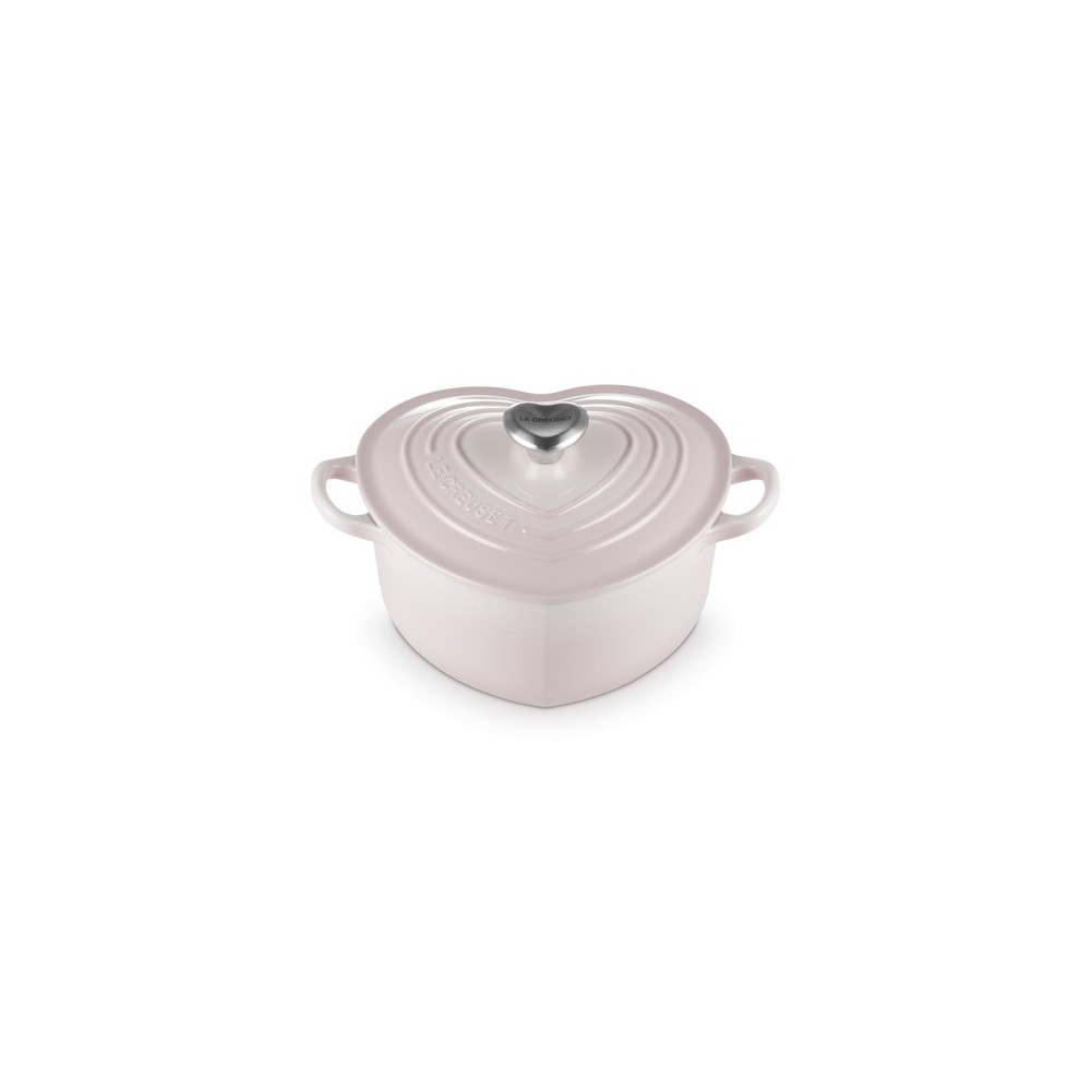 Cocotte en cœur - Shell Pink, 20cm 1,9l -  Le Creuset