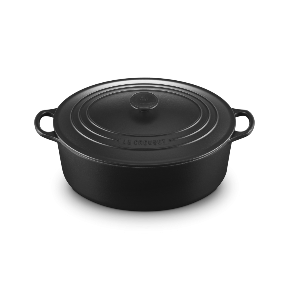 Cocotte ovale classique fonte émaillée bouton phénolique , 33cm 7,5l -  Le Creuset