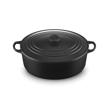 Cocotte ovale classique fonte émaillée bouton phénolique , 33cm 7,5l -  Le Creuset