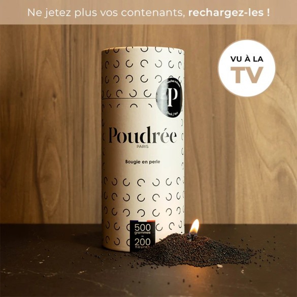 Perles de cire noire ( Poudrée non parfumée) - Poudrée Paris