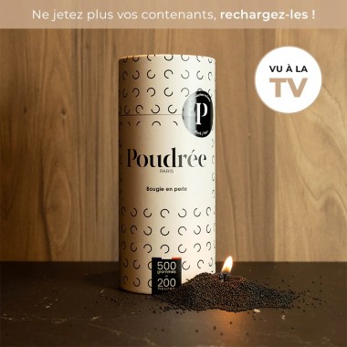 Perles de cire noire ( Poudrée non parfumée) - Poudrée Paris