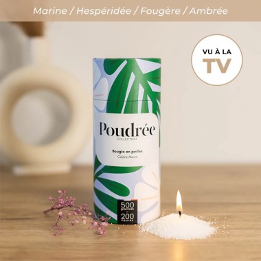 Perles de cire - Cèdre Marin 500gr ( Collection Flora ) - Poudrée Paris