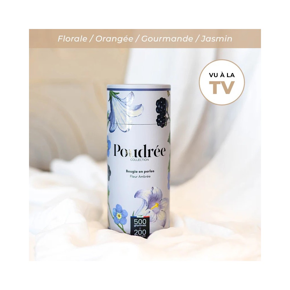 Perles de cire - Fleur Ambrée  500gr ( Collection Héritage ) - Poudrée Paris