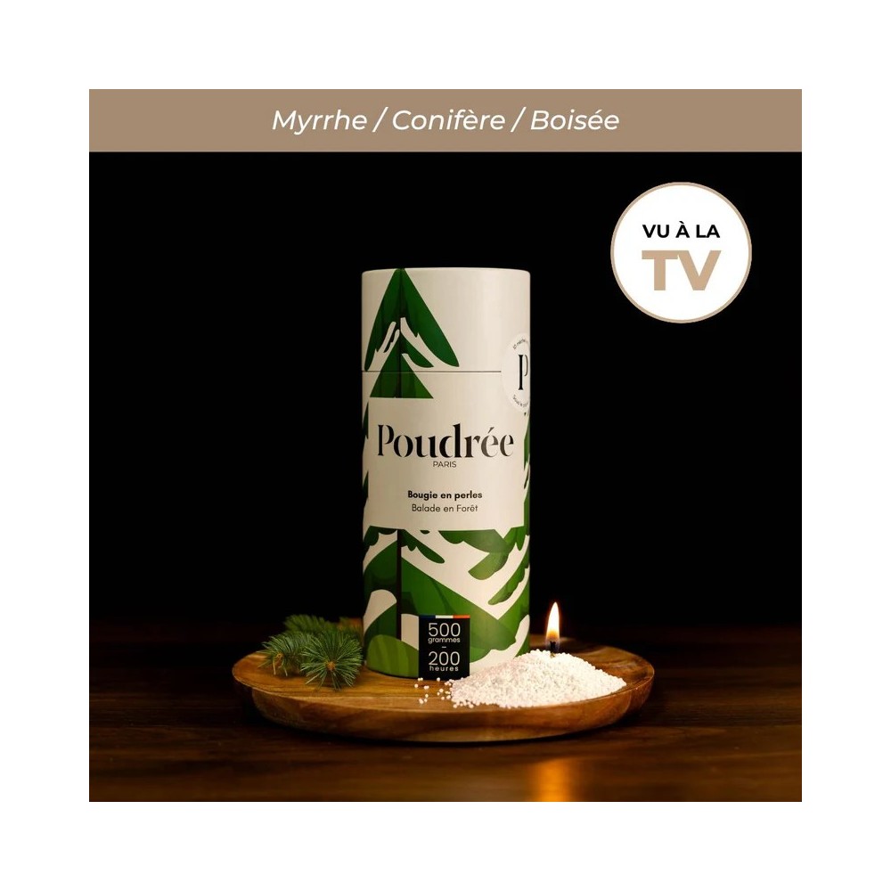 Perles de cire - Balade en forêt 500gr ( Collection Permanente) - Poudrée Paris