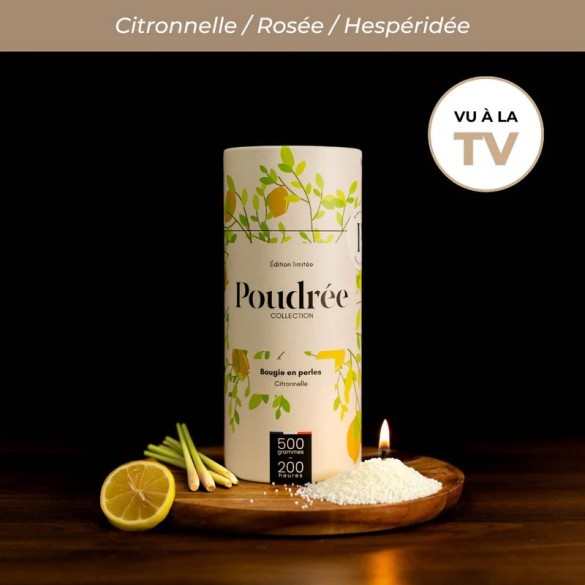 Perles de cire - Citronnelle 500gr ( Collection Permanente) - Poudrée Paris