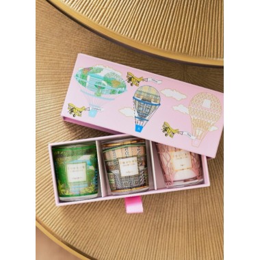 Trio bougies parfumées Singapore, Athènes & Paris