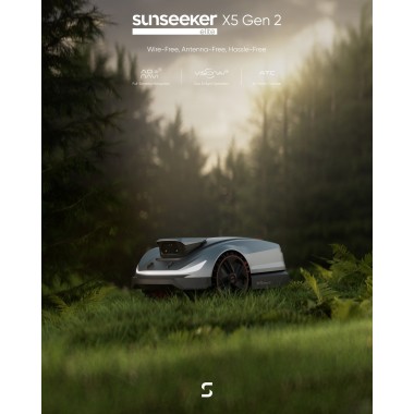 Sunseeker Elite X5 Gen2 – Robot tondeuse jusqu’à 2000 m²