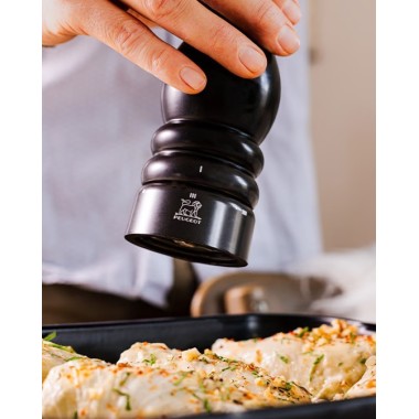 Moulin à sel manuel Paris U'Select – Bois laqué satin noir, 18 cm