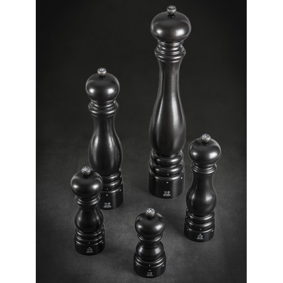 Moulin à sel manuel Paris U'Select – Bois laqué satin noir, 22 cm