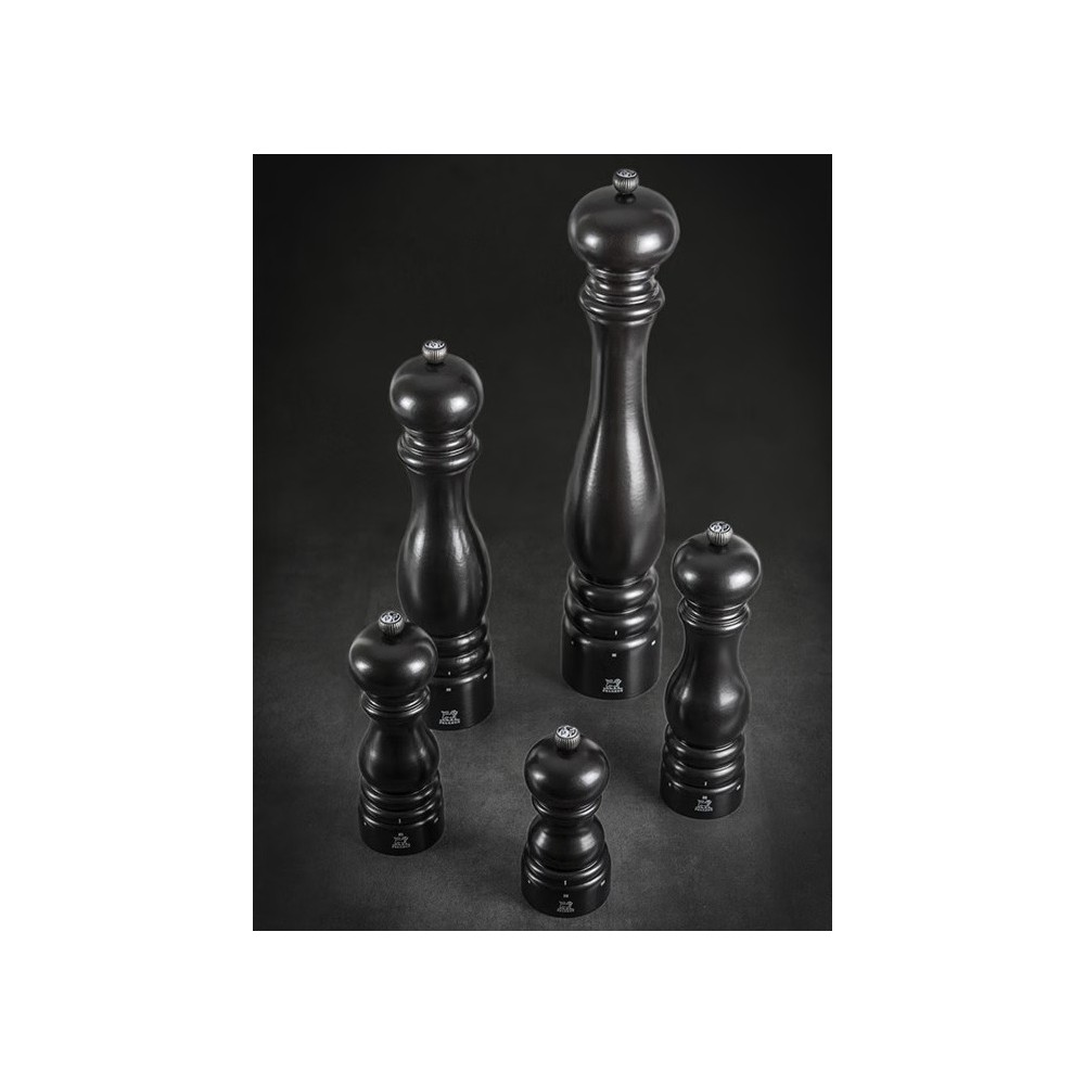 Moulin à sel manuel Paris U'Select – Bois laqué satin noir, 22 cm